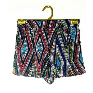 Multi-Color Hobo Print Shorts w/ Pockets